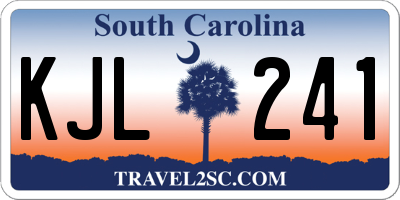 SC license plate KJL241