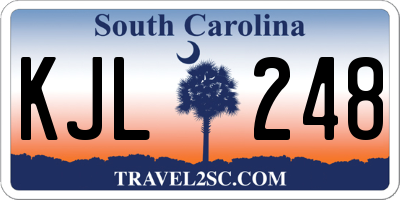 SC license plate KJL248