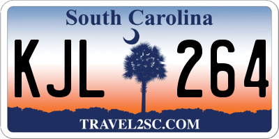 SC license plate KJL264