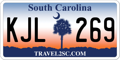 SC license plate KJL269