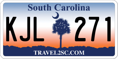 SC license plate KJL271