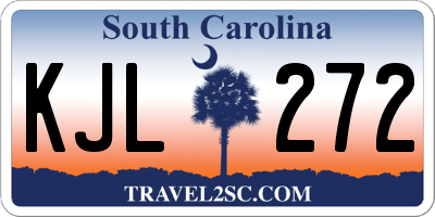 SC license plate KJL272