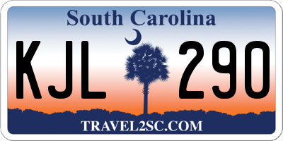 SC license plate KJL290