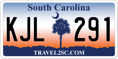 SC license plate KJL291