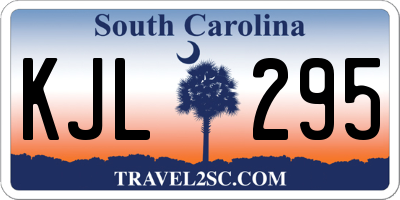 SC license plate KJL295