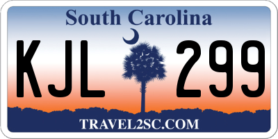 SC license plate KJL299