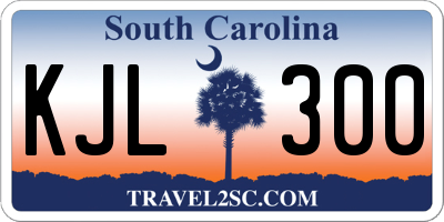 SC license plate KJL300