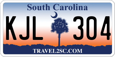 SC license plate KJL304