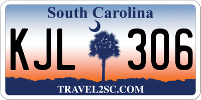 SC license plate KJL306