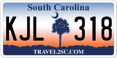 SC license plate KJL318