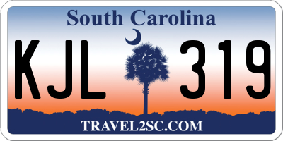 SC license plate KJL319