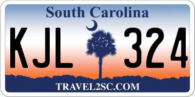 SC license plate KJL324