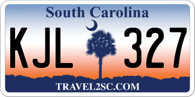 SC license plate KJL327