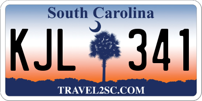 SC license plate KJL341