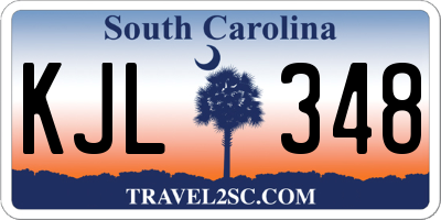 SC license plate KJL348
