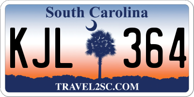 SC license plate KJL364