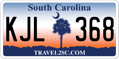 SC license plate KJL368