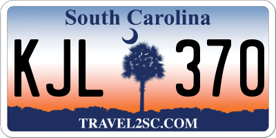 SC license plate KJL370