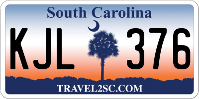 SC license plate KJL376