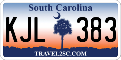 SC license plate KJL383