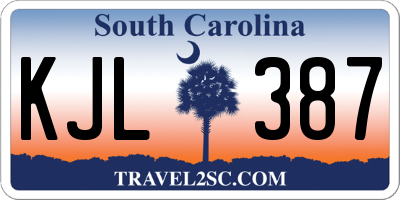 SC license plate KJL387