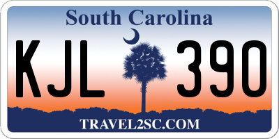 SC license plate KJL390