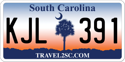 SC license plate KJL391