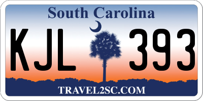SC license plate KJL393