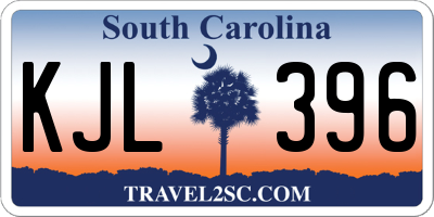 SC license plate KJL396