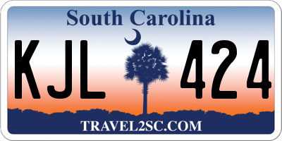 SC license plate KJL424