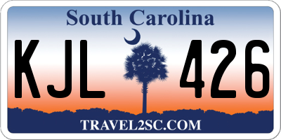 SC license plate KJL426