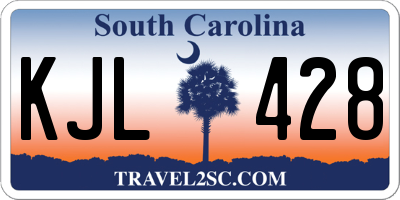 SC license plate KJL428