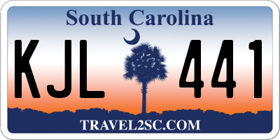SC license plate KJL441