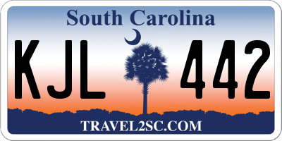 SC license plate KJL442