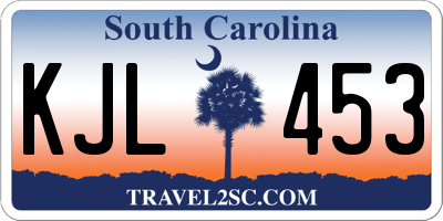 SC license plate KJL453