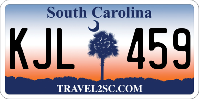 SC license plate KJL459