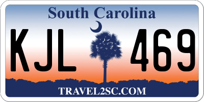 SC license plate KJL469