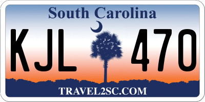 SC license plate KJL470