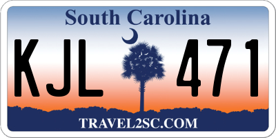 SC license plate KJL471