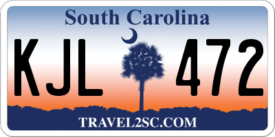 SC license plate KJL472