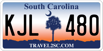 SC license plate KJL480