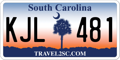 SC license plate KJL481