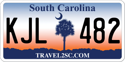 SC license plate KJL482