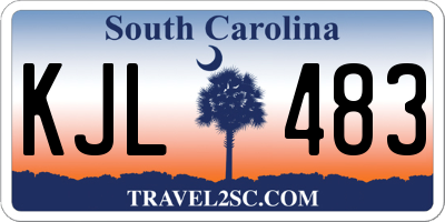 SC license plate KJL483