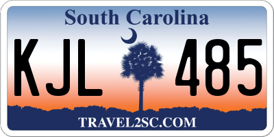 SC license plate KJL485