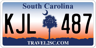 SC license plate KJL487