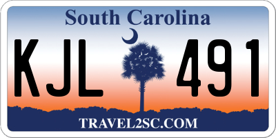 SC license plate KJL491