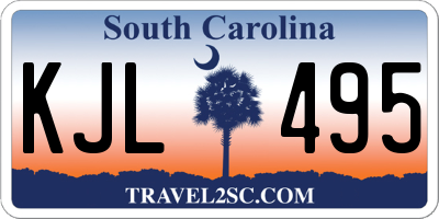 SC license plate KJL495