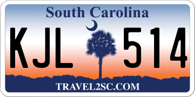 SC license plate KJL514
