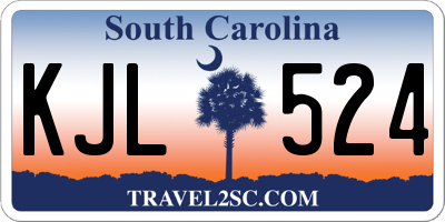 SC license plate KJL524